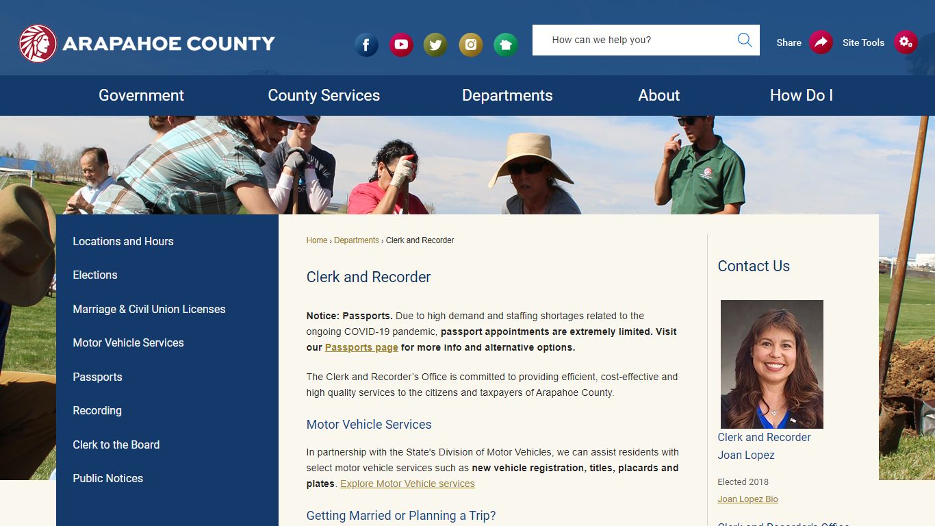 Clerk and Recorder | Arapahoe County, CO - Official Website
